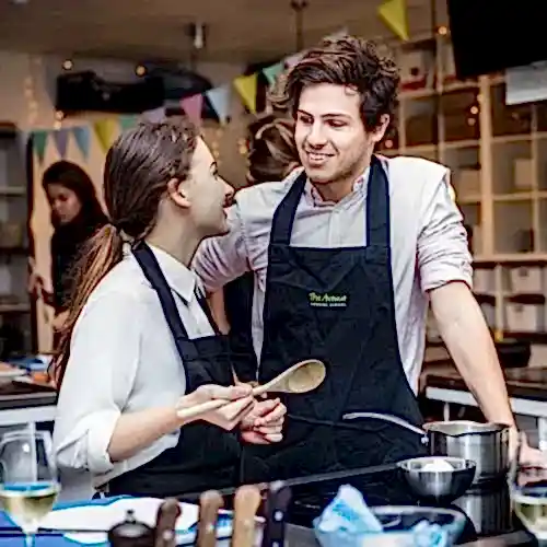 Celebrate love with our Cooking with Cupid Valentine's Class. A romantic, hands-on cookery experience at The Avenue Cookery School in London – only £350!